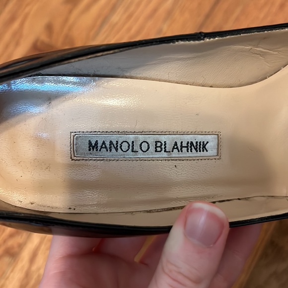Manolo Blahnik BB patent stilettos, sz 37 IT - worn twice - Picture 7 of 7